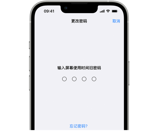 密山iPhone屏幕维修分享iPhone屏幕使用时间密码忘记了怎么办 