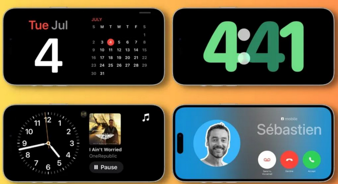 密山苹果手机维修分享iOS17横屏充电待机显示有什么好处 