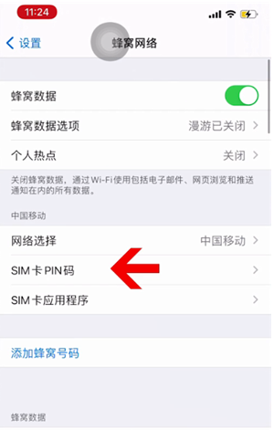 密山苹果14维修网分享如何给iPhone14的SIM卡设置密码 