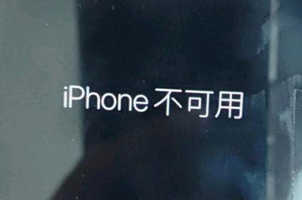 密山苹果服务网点分享锁屏界面显示“iPhone 不可用”如何解决 