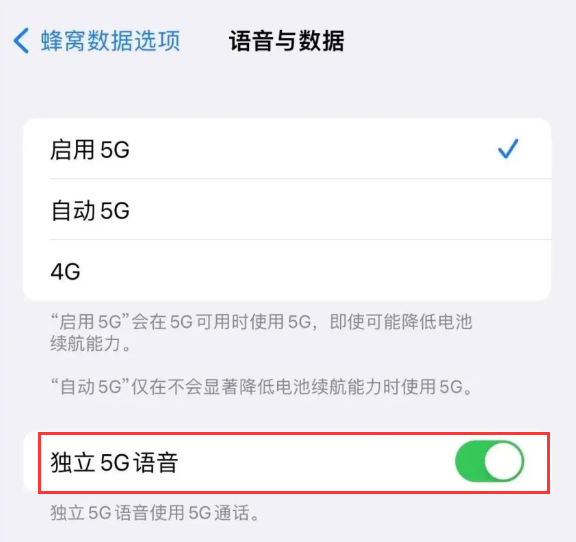 密山苹果14维修分享iPhone 14 Pro如何开启VoNR 