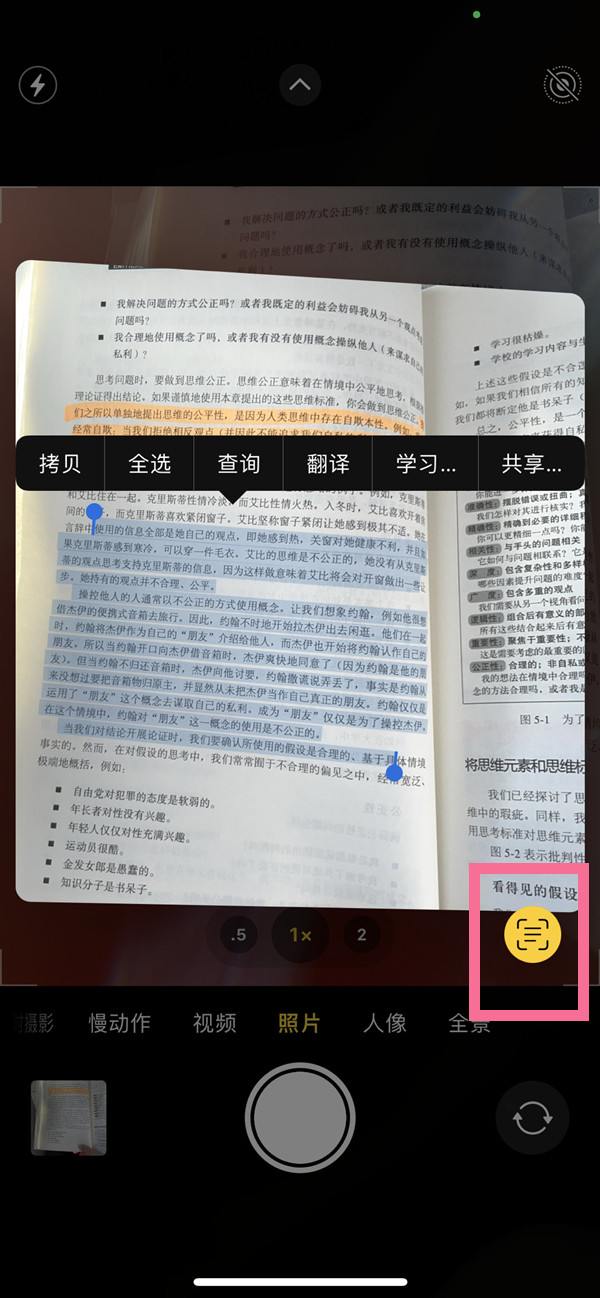 密山苹果手机维修分享iOS 15照片文字怎么提取 