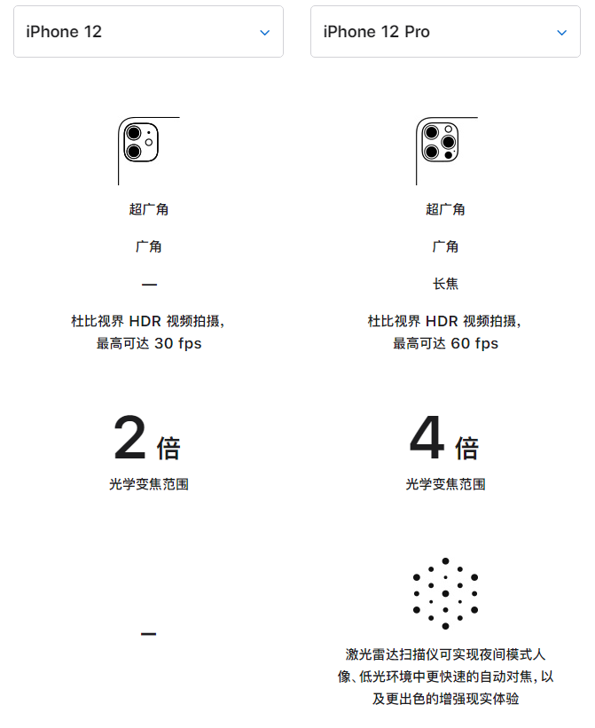 密山苹果手机维修分享苹果 iPhone 12 与 iPhone 12 Pro 选哪款 